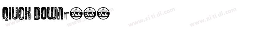 qiuck down字体转换